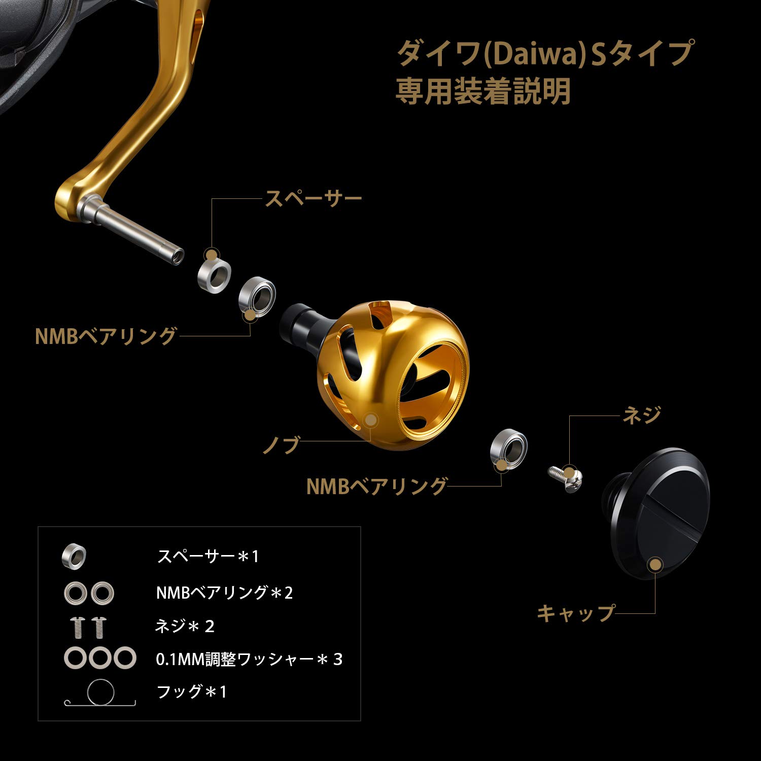 【シブい】パワーハンドル Amazon | ピシファン（Piscifun）パワーハンドルノブ 7色入